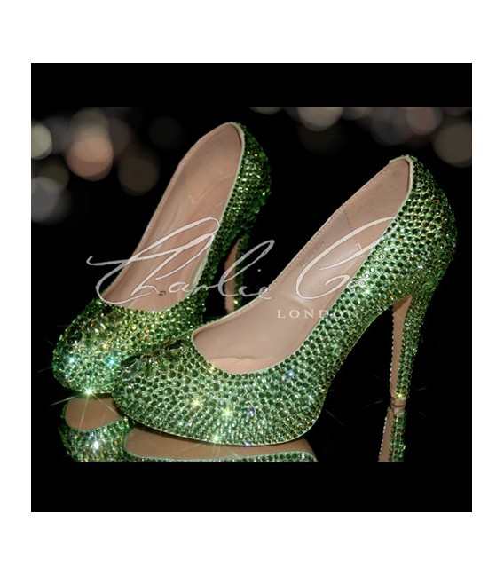 Lilly in Peridot Shoe  Bag Set