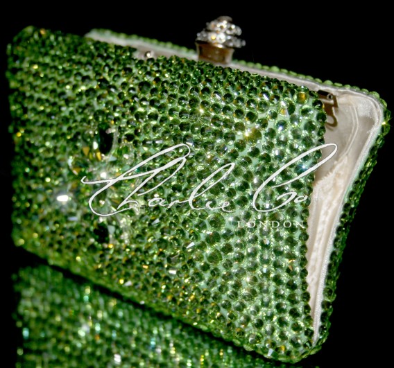 Lilly in Peridot Shoe  Bag Set