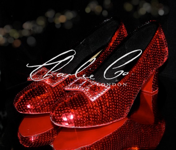 Wearable Costume Sequin Ruby Red Slippers